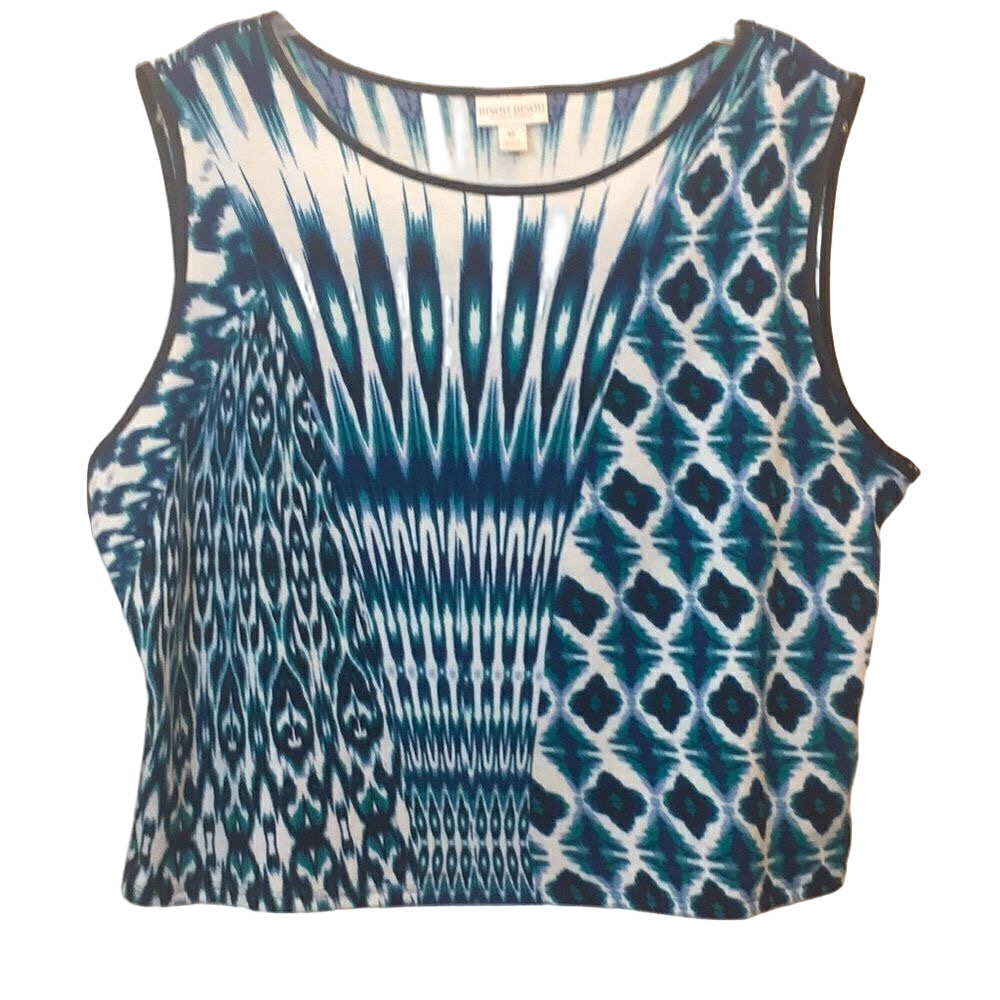 Bisou Bisou Wm sz XL, Teal and Black Pit to PIt 23"